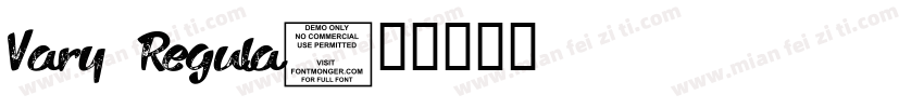 Vary Regula字体转换